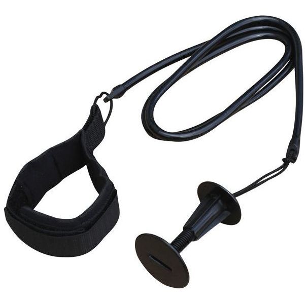 2026 Vision Basic Straight Bodyboard Leash VN-VNLBBS - Black
